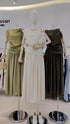 Twist Sleeveless Blouse With Long Flowing Skirts Sets
